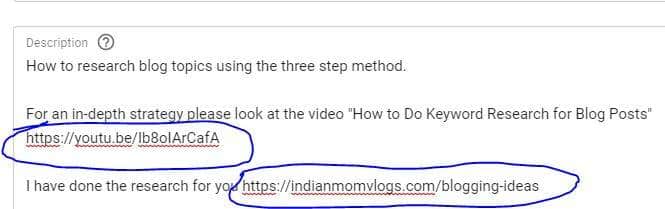 To add clickable url in youtube description edit the vieo