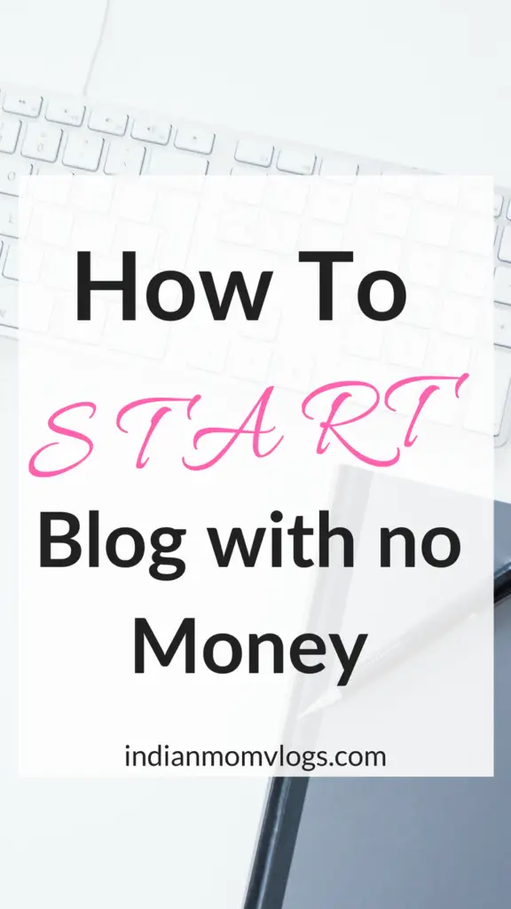 how to start a blog with no money