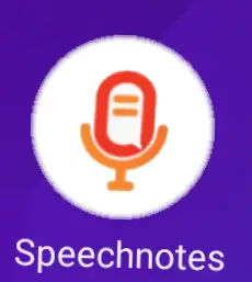 speech notes app
